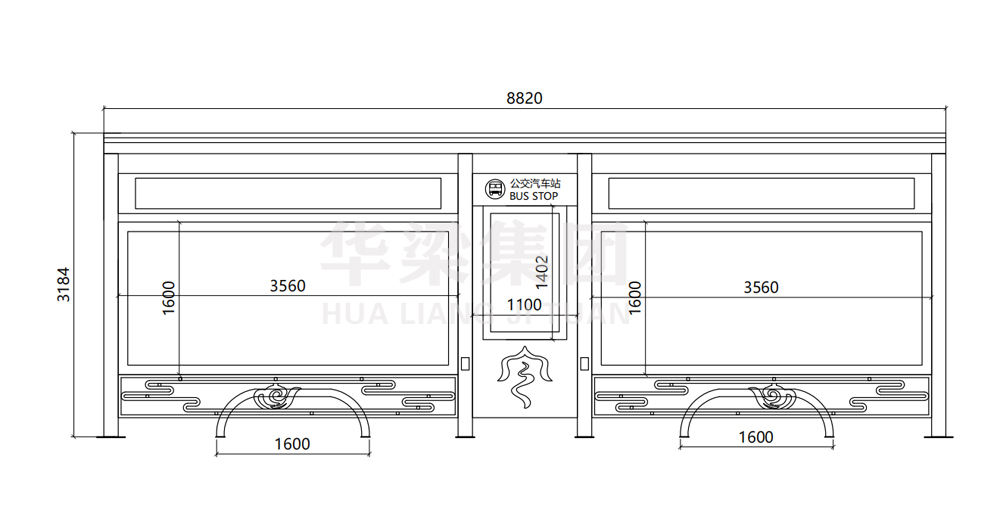 中式古典候車亭AH-3121(圖3)